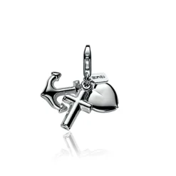 Outlet Zinzi zilveren bedel geloof hoop en liefde CHARMS115