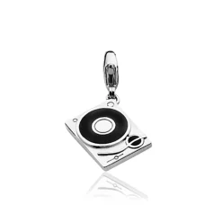 Discount Zinzi zilveren bedel platenspeler CHARMS257