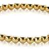 New Zinzi zilveren bolletjes armband geel verguld 4mm breed 17-20cm ZIA1010G