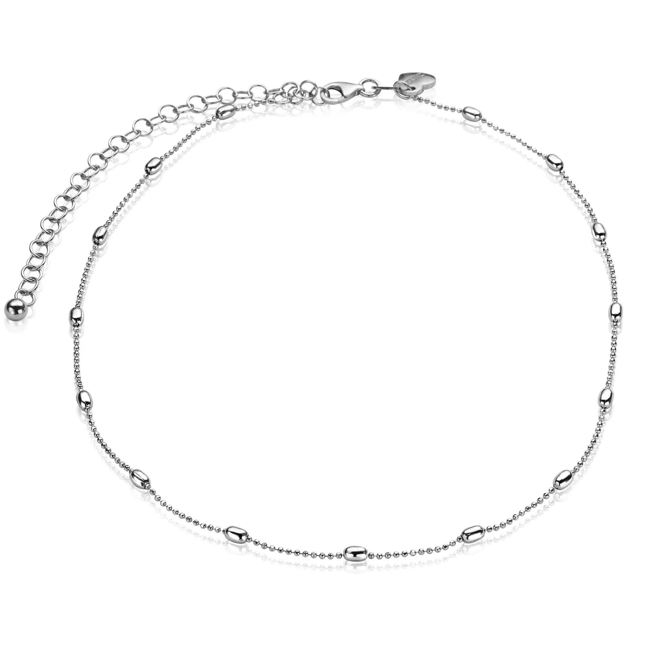 Zinzi zilveren enkelband ovalen 23+4cm ZIE1232