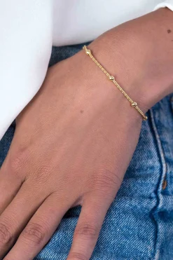 Online Zinzi zilveren fantasie armband geel verguld 17,5-20,5cm ZIA1128G