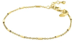 Hot Zinzi zilveren fantasie armband geel verguld 17-20cm ZIA1648G