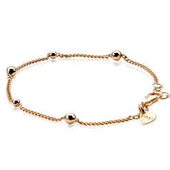Sale Zinzi zilveren fantasie armband rosé verguld 17-20 cm ZIA987R