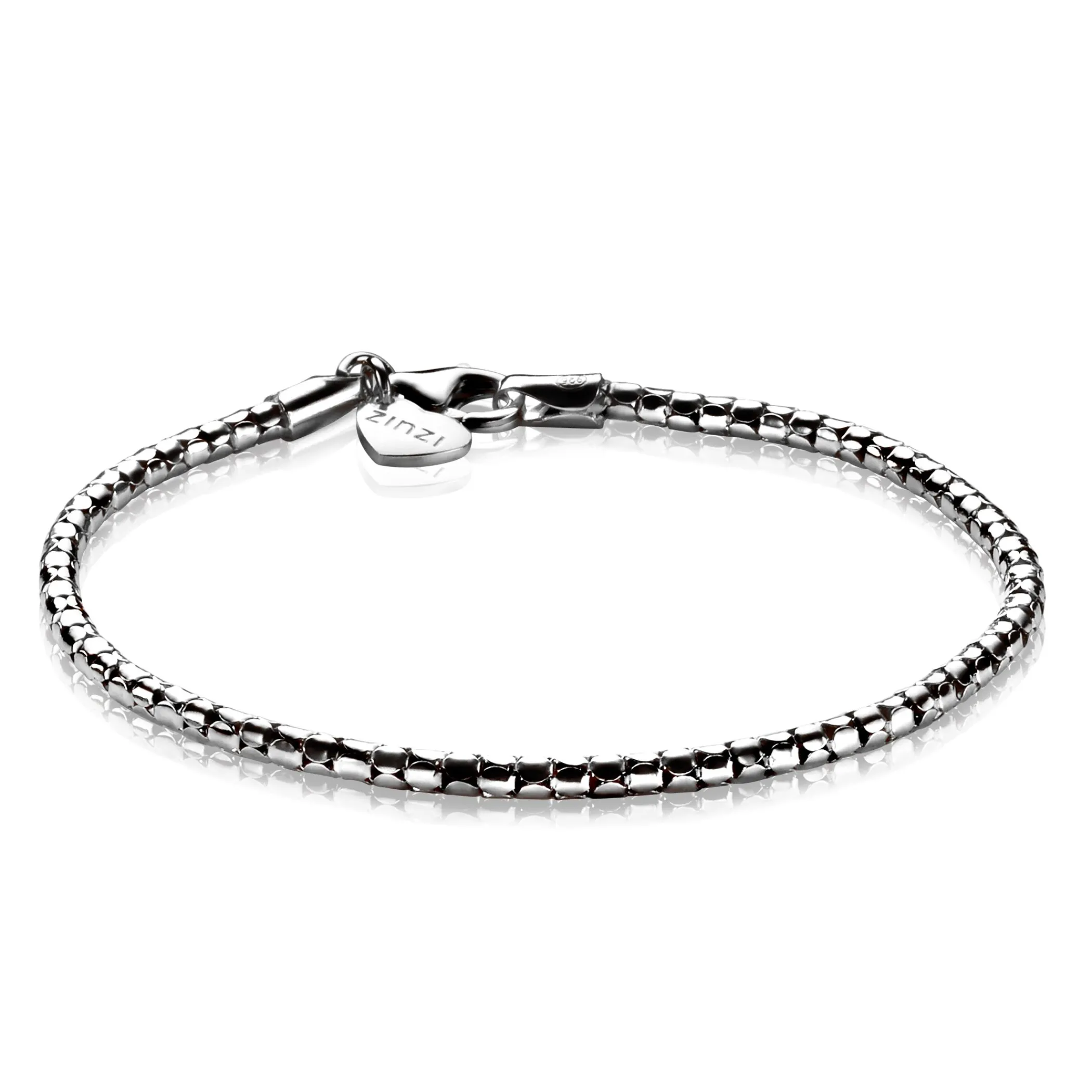 Sale Zinzi zilveren fantasie armband 17-19cm ZIA1129