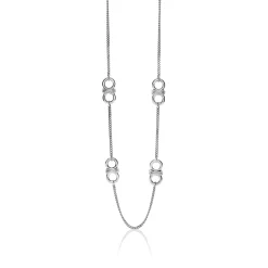 Clearance Zinzi zilveren fantasie ketting 60cm ZIC1537