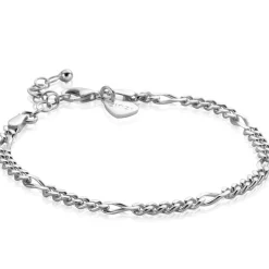 Best Zinzi zilveren figaro armband 3,5mm breed ZIA2291