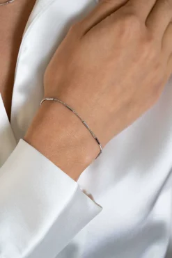Hot Zinzi zilveren gourmet armband met staafjes 1,6mm breed 16-19cm ZIA2366