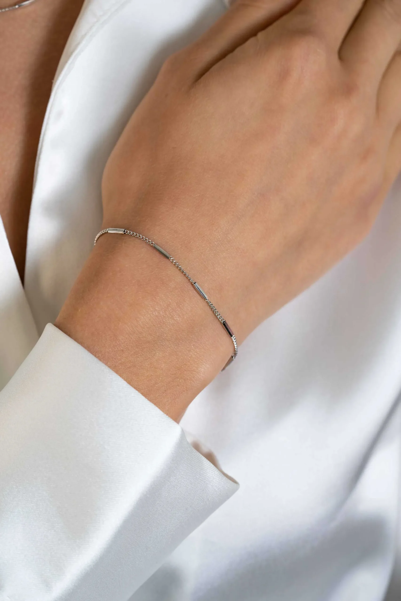 Hot Zinzi zilveren gourmet armband met staafjes 1,6mm breed 16-19cm ZIA2366
