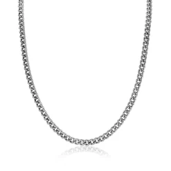 Zinzi zilveren gourmet collier 4,5mm breed 45cm ZIC1414
