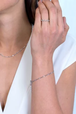 Online Zinzi zilveren gourmet fantasie armband 2,7mm breed 17-20cm ZIA2157