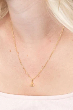 Sale Zinzi zilveren hanger geel verguld anker ZIH2063G (zonder collier)