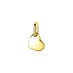 Discount Zinzi zilveren hanger geel verguld hartje ZIH2065G (zonder collier)