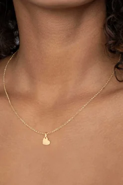Discount Zinzi zilveren hanger geel verguld hartje ZIH2065G (zonder collier)