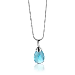 Discount Zinzi zilveren hanger peervorm turquoise ZIH1171T
