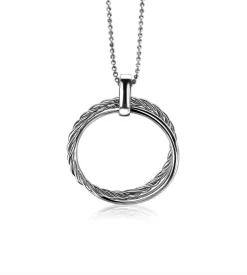 Outlet Zinzi zilveren hanger ronde vormen 35mm ZIH1283 (zonder collier)