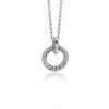 Clearance Zinzi zilveren hanger rond met touweffect 19mm ZIH2246 (zonder collier)