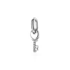 Discount Zinzi zilveren hanger sleuteltje wit ZIH2081 (zonder collier)