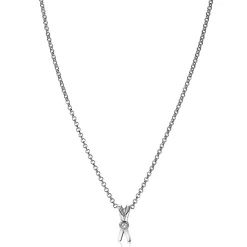 Best Zinzi zilveren hanger X-vorm witte zirconia ZIH2194 (zonder collier)