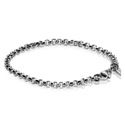 Clearance Zinzi zilveren jasseron armband 5mm breed 19cm ZIA1009
