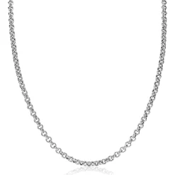 Discount Zinzi zilveren jasseron collier 4,5mm breed 45cm ZIC1911