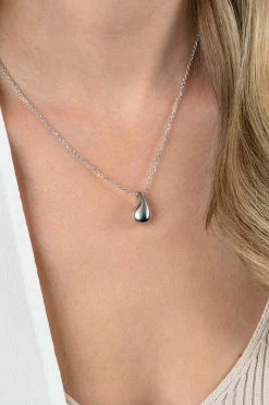 Sale Zinzi zilveren jasseron ketting 42-45cm met organisch gevormde hanger 18mm ZIC2636