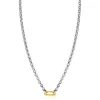 Discount Zinzi zilveren jasseron ketting 42cm met ovale sluitring ZIC2377