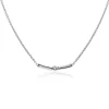 Best Zinzi zilveren jasseron schakelketting met luxe twist hanger met knoop en witte zirkonia's 42-45cm ZIC2680
