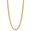 Online Zinzi zilveren ketting 45cm in14K geelverguld met ronde schakels 5mm breed ZIC2239G