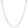 Zinzi zilveren ketting 45cm met 'paperclip' schakel 2,4mm breed ZIC2033