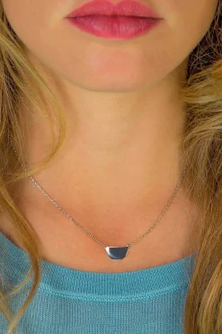 Best Zinzi zilveren ketting halve maan 40-42cm ZIC1394