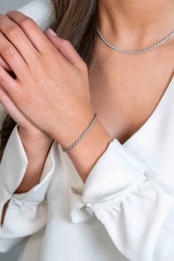 Outlet Zinzi zilveren koord armband 2,6mm breed ZIA2386