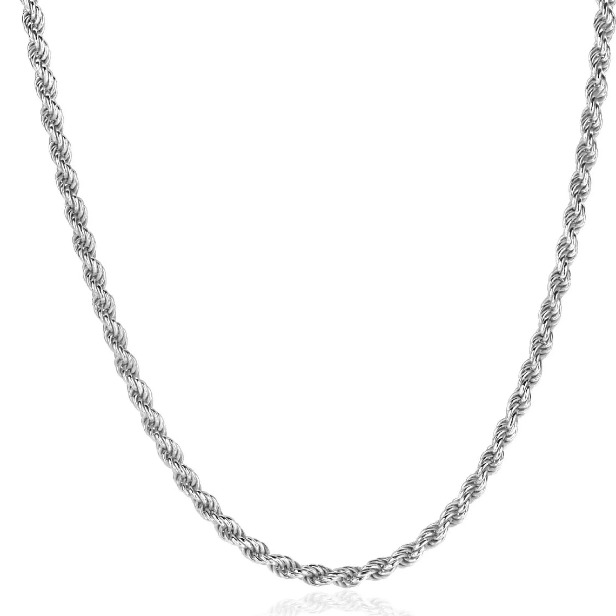 Outlet Zinzi zilveren koord ketting 2,6mm breed 42-45cm ZIC2386