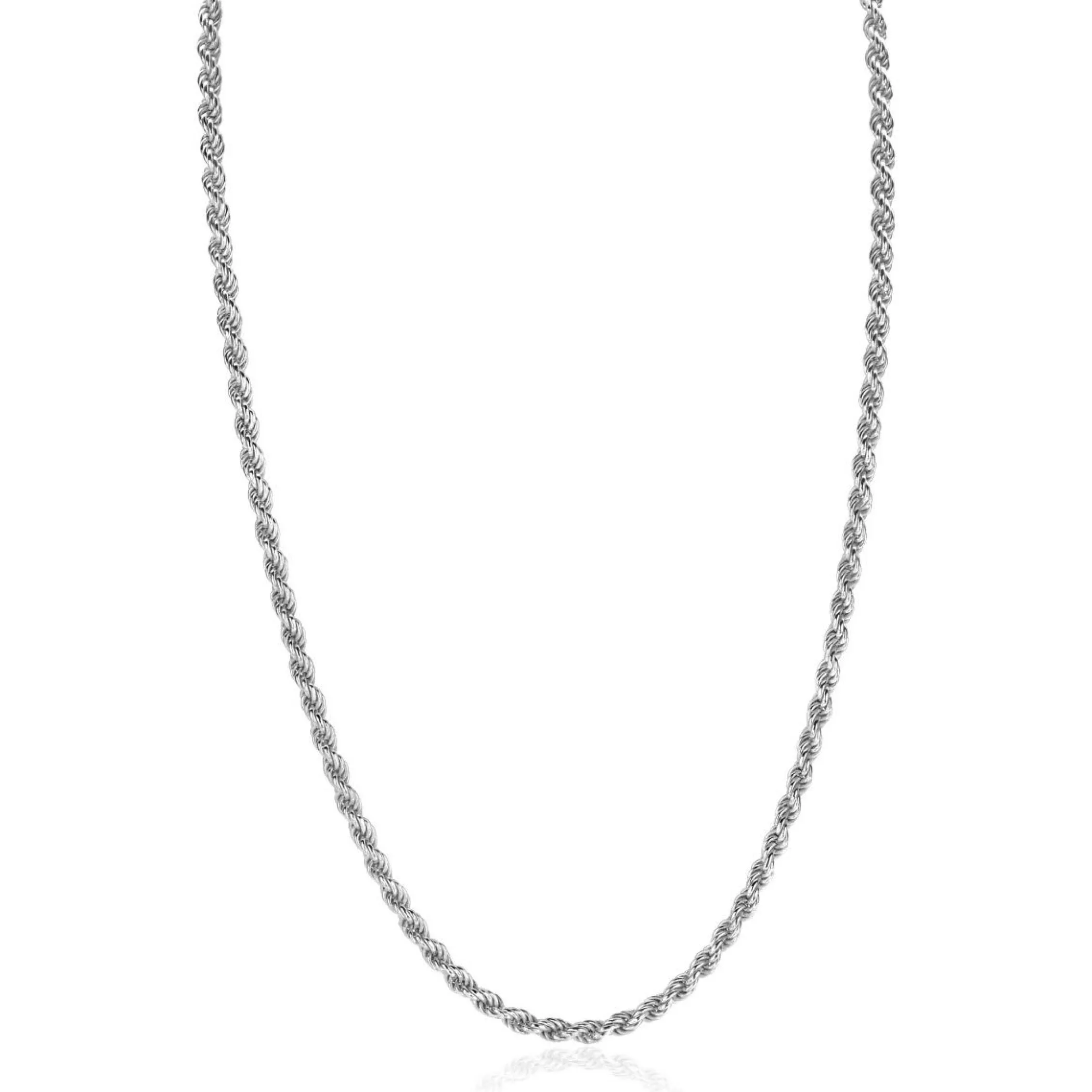Outlet Zinzi zilveren koord ketting 2,6mm breed 42-45cm ZIC2386
