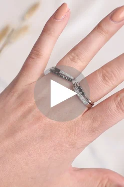Sale Zinzi zilveren luxe aanschuifring baguette geslepen zwarte zirconia ZIR2133Z