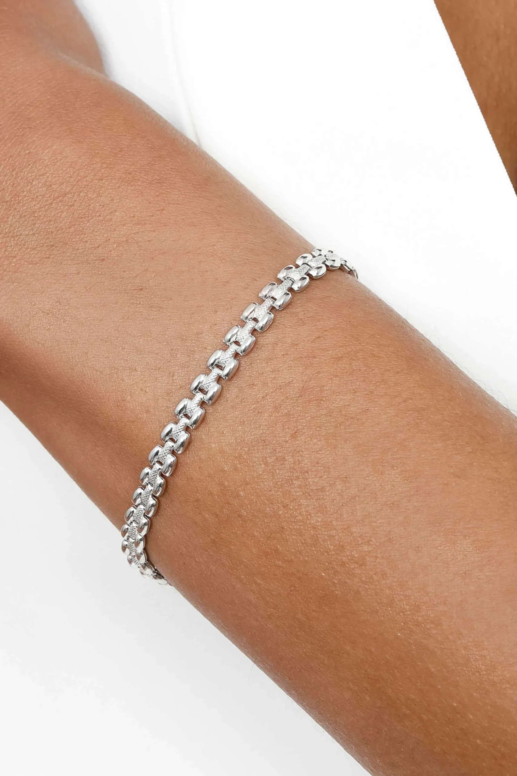 New Zinzi zilveren luxe armband met rolex-style schakels 5mm ZIA1997