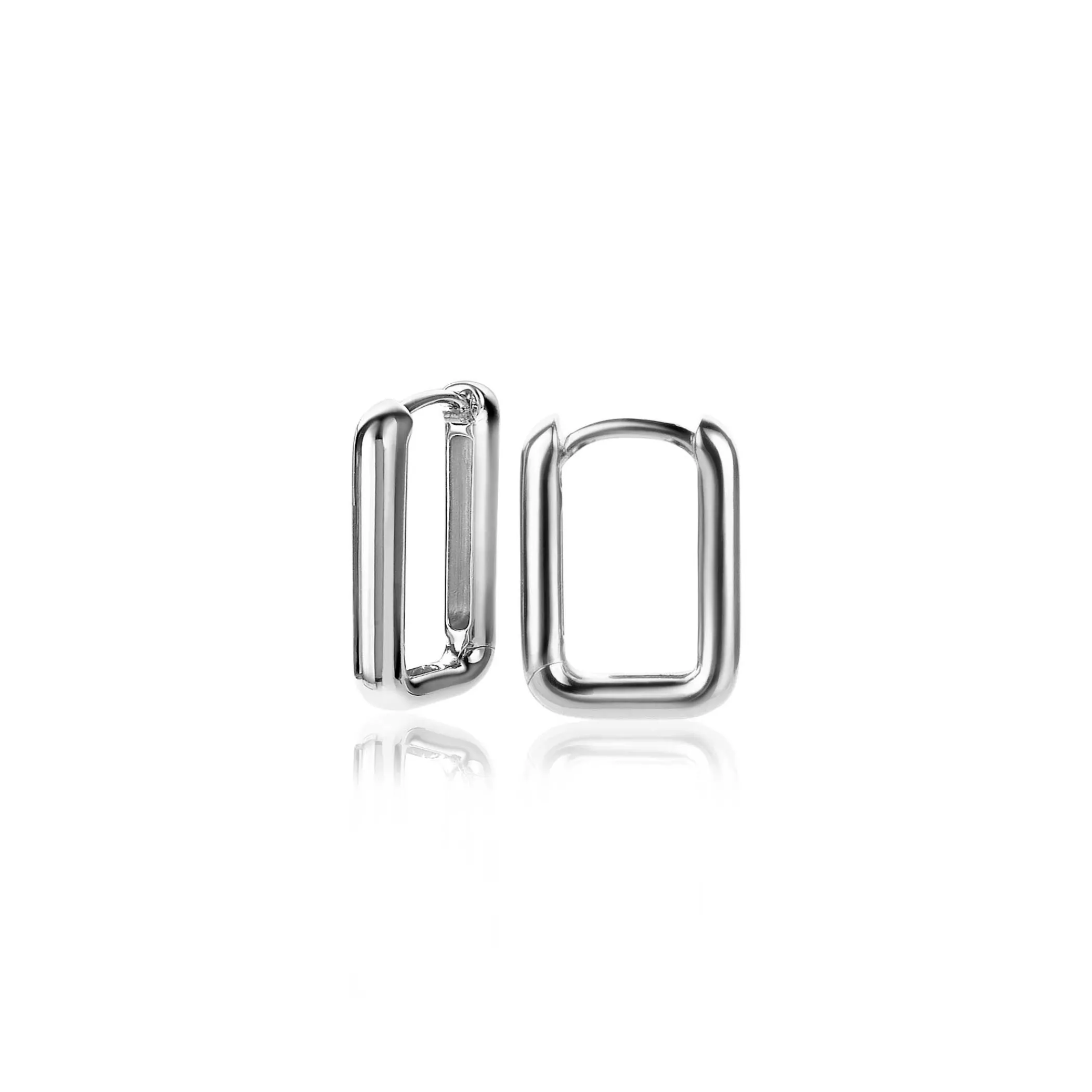 Best Zinzi zilveren luxe oorringen 15x2mm ovale vorm ZIO2221