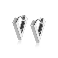 Best Zinzi zilveren luxe oorringen driehoeksvorm 16x3mm ZIO2318