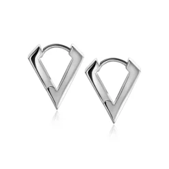 Best Zinzi zilveren luxe oorringen driehoeksvorm 16x3mm ZIO2318