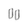 Sale Zinzi zilveren luxe oorringen 15x2mm rechthoekig met witte zirconia's ZIO2221Z