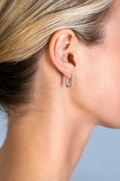 Sale Zinzi zilveren luxe oorringen 15x2mm rechthoekig met witte zirconia's ZIO2221Z