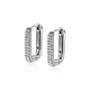 Hot Zinzi zilveren luxe oorringen 18x3mm rechthoekig met witte zirconia's ZIO2222Z