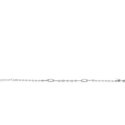 New Zinzi zilveren marine schakel armband met zes grotere ovale schakels 4,5mm breed 18-20cm ZIA2413