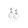 Sale Zinzi zilveren oorbedels parel wit 12mm ZICH305W (zonder oorringen)