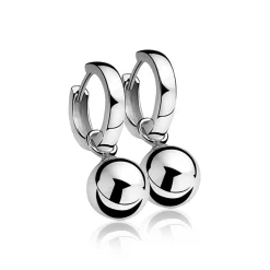 Best Zinzi zilveren oorbedels bol 10mm ZICH716 (zonder oorringen)