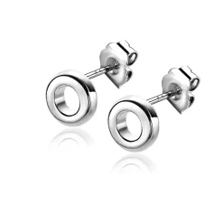 Discount Zinzi zilveren oorknopjes 5mm open rondje ZIO2168