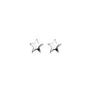 Best Zinzi zilveren oorknoppen glad ster 7mm ZIO1377