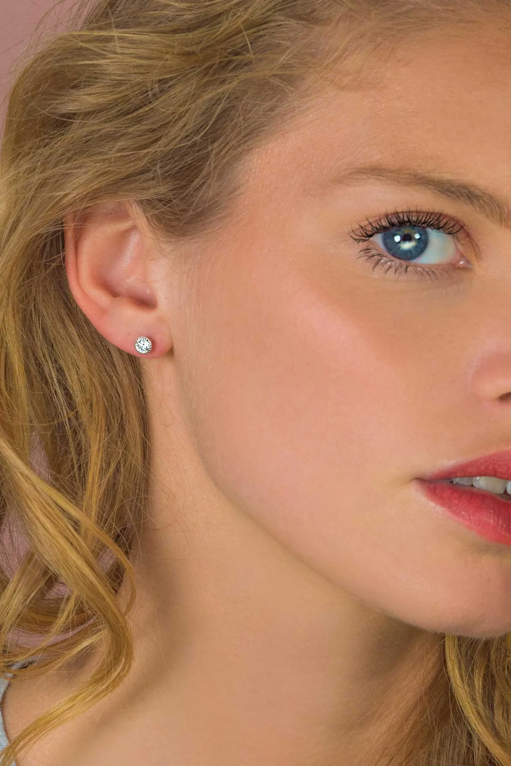 Sale Zinzi zilveren oorknoppen rond wit 6mm ZIO1376Z