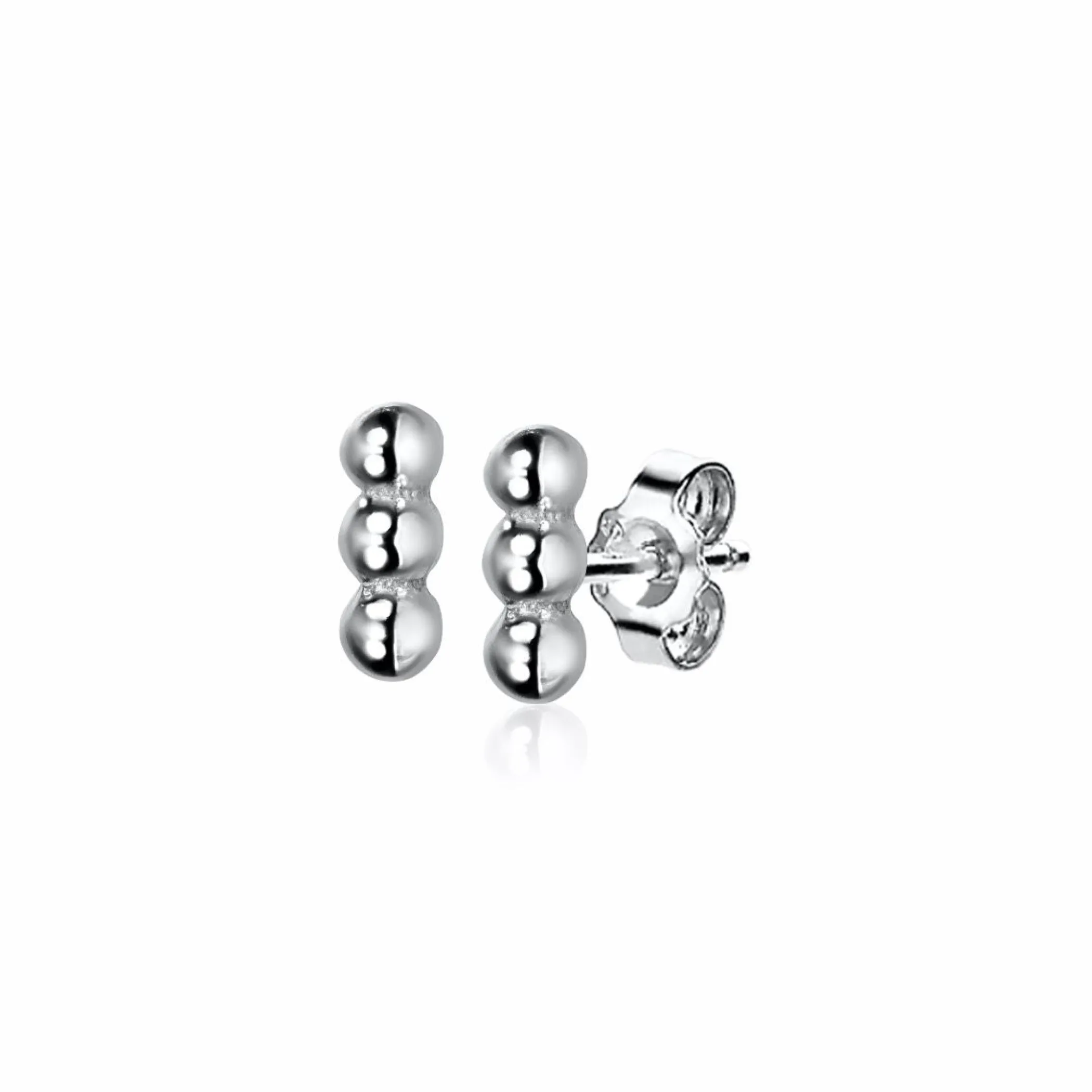 Sale Zinzi zilveren oorknoppen drie bolletjes 6mm ZIO2230
