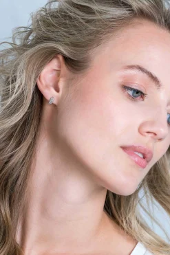 Hot Zinzi zilveren oorknoppen veertje 10mm ZIO2212