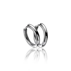 Best Zinzi zilveren oorringen 15 x 2mm glad met luxe klapsluiting ZIO401